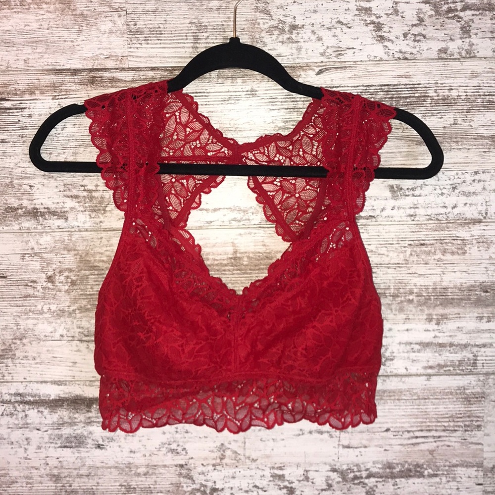 Red Lace Bralette
